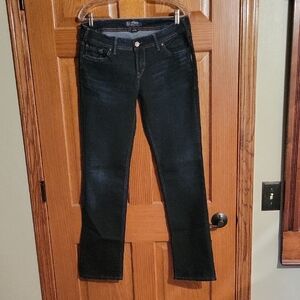 Silver Jeans Women's Straight Leg in Dark Blue